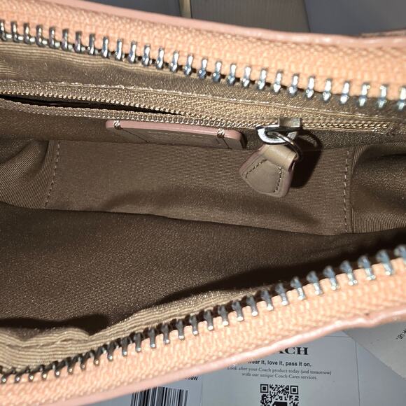 Coach Carmen Mini Crossbody in Signature Jacquard Faded Blush Top Handle  NEW - Picture 5 of 13